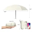6 Ribs Mini Folding Compact Umbrella with Case | https://www.bestnamebadges.com