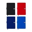 PU Leather Notebook with Magnetic Closure and Pen Loop | https://www.bestnamebadges.com