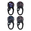 Dual Movement Outdoor Carabiner Clip Watch with Compass | https://www.bestnamebadges.com