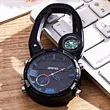 Dual Movement Outdoor Carabiner Clip Watch with Compass | https://www.bestnamebadges.com
