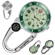 Luminous Quartz Carabiner Clip Watch with Compass | https://www.bestnamebadges.com