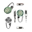 Luminous Quartz Carabiner Clip Watch with Compass | https://www.bestnamebadges.com