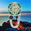 Luminous Quartz Carabiner Clip Watch with Compass | https://www.bestnamebadges.com