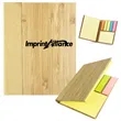 Bamboo Cover Sticky Note Pad Set | https://www.bestnamebadges.com