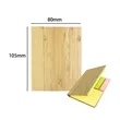 Bamboo Cover Sticky Note Pad Set | https://www.bestnamebadges.com