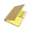 Bamboo Cover Sticky Note Pad Set | https://www.bestnamebadges.com