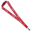 1" Overseas Silkscreen Lanyard | https://www.bestnamebadges.com