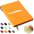 A5 PU Leather Notebook with Elastic Band | https://www.bestnamebadges.com