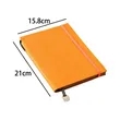 A5 PU Leather Notebook with Elastic Band | https://www.bestnamebadges.com