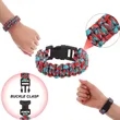 Outdoor Survival Paracord Bracelet | https://www.bestnamebadges.com