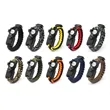 Outdoor Survival Paracord Bracelet with LED Light | https://www.bestnamebadges.com