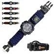 Outdoor Survival Paracord Watch | https://www.bestnamebadges.com