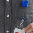 Translucent Square Retractable Badge Reel with Vinyl Strap | https://www.bestnamebadges.com
