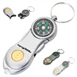 Outdoor Compass Keychain with LED Light | https://www.bestnamebadges.com