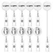 Retractable Transparent Badge Reel With Rotating Clip | https://www.bestnamebadges.com
