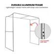 10' Square Tension Wall Archway Kit | https://www.bestnamebadges.com