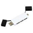 Freedom 2-in-1 3 Port Mini USB Hub with Type A & C | https://www.bestnamebadges.com