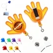 Hand Shaped Retractable Badge Reel With Alligator Clip | https://www.bestnamebadges.com