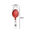 Retractable Translucent Badge Reel with Carabiner | https://www.bestnamebadges.com