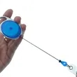 Retractable Translucent Badge Reel with Carabiner | https://www.bestnamebadges.com