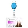 Retractable Translucent Badge Reel with Carabiner | https://www.bestnamebadges.com