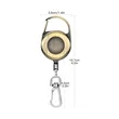 Zinc Alloy Retractable Carabiner Badge Reel Keychain | https://www.bestnamebadges.com