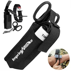 Emergency Tourniquet and Scissors Kit with Pouch
