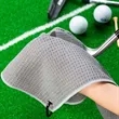 Microfiber Waffle Weave Golf Towel Multi-Color Sport Utility | https://www.bestnamebadges.com