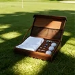 Microfiber Golf Towel & Accessory Presentation Gift Box Set | https://www.bestnamebadges.com