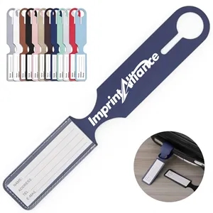 Long Strip PU Leather Loop Luggage Tag