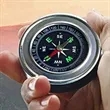 Mini Round Metal Compass | https://www.bestnamebadges.com