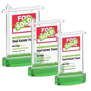 Real Estate VividPrint™ Award on Alberton Base - Green