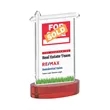 Real Estate VividPrint™ Award on Alberton Base - Red | https://www.bestnamebadges.com