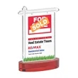 Real Estate VividPrint™ Award on Alberton Base - Red | https://www.bestnamebadges.com