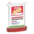 Real Estate VividPrint™ Award on Alberton Base - Red | https://www.bestnamebadges.com