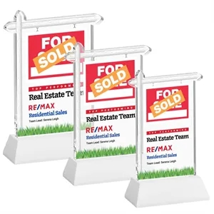 Real Estate VividPrint™ Award on Hartford Base - White