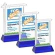 Real Estate VividPrint™ Award on Hartford Base - Blue | https://www.bestnamebadges.com