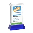 Real Estate VividPrint™ Award on Hartford Base - Blue | https://www.bestnamebadges.com