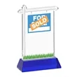Real Estate VividPrint™ Award on Hartford Base - Blue | https://www.bestnamebadges.com