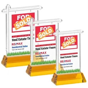 Real Estate VividPrint™ Award on Hartford Base - Amber
