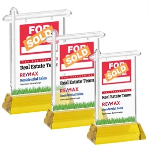 Real Estate VividPrint™ Award on Hartford Base - Gold