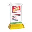 Real Estate VividPrint™ Award on Hartford Base - Gold | https://www.bestnamebadges.com