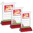 Real Estate Award on Hartford Base - Red | https://www.bestnamebadges.com