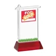 Real Estate Award on Hartford Base - Red | https://www.bestnamebadges.com