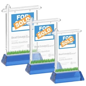 Real Estate Award on Hartford Base - Sky Blue