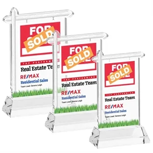 Real Estate VividPrint™ Award on Hartford Base - Clear