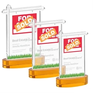 Real Estate Award on Alberton Base - Amber