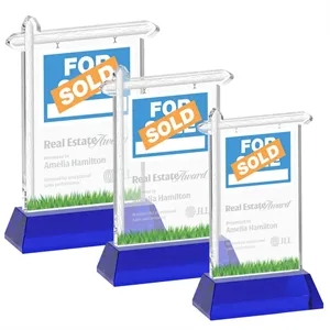 Real Estate Award on Hartford Base - Blue