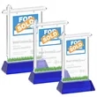 Real Estate Award on Hartford Base - Blue | https://www.bestnamebadges.com