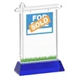 Real Estate Award on Hartford Base - Blue | https://www.bestnamebadges.com
